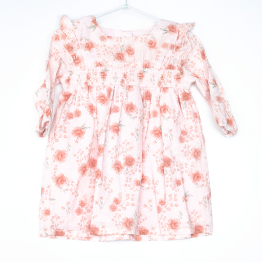 3-6M
Peach Floral Dress