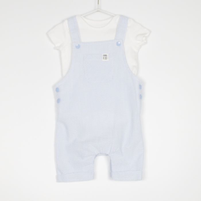 3-6M
Cool Kids Dungaree Set