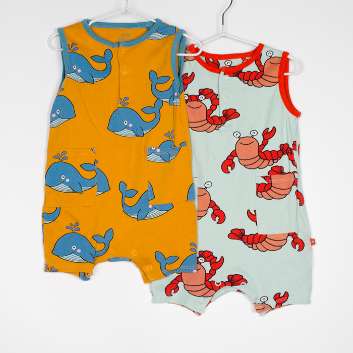 6-9M
Lobster/Whale Rompers