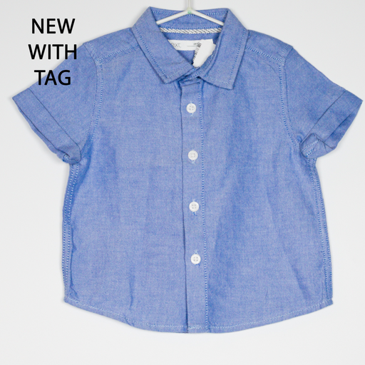 3-6M
Blue Cotton Shirt