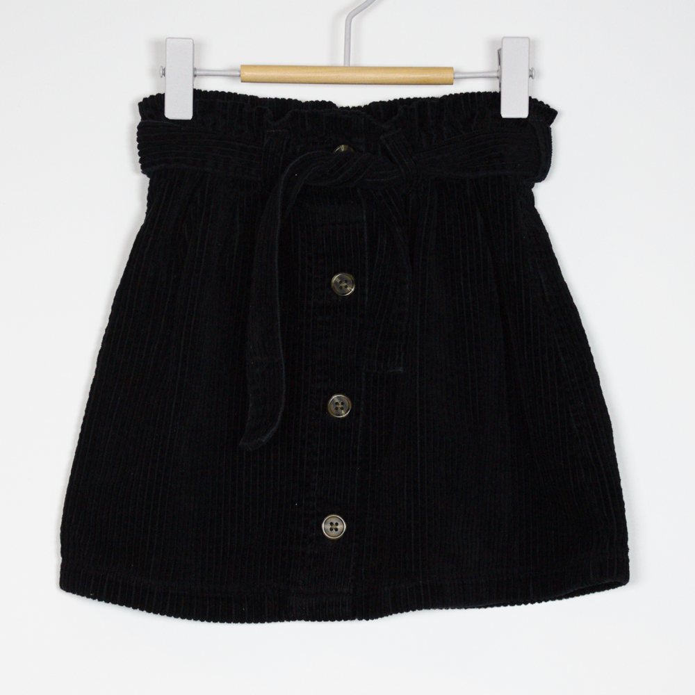 4Y
Black Cord Skirt