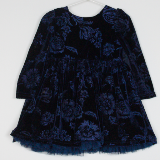 6-9M
Navy Velvet Dress