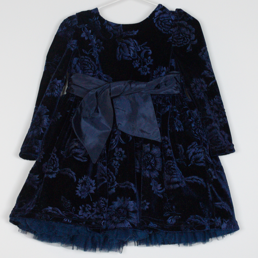 6-9M
Navy Velvet Dress