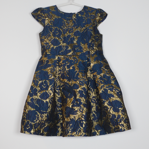 5-6Y
Navy/Gold Dress