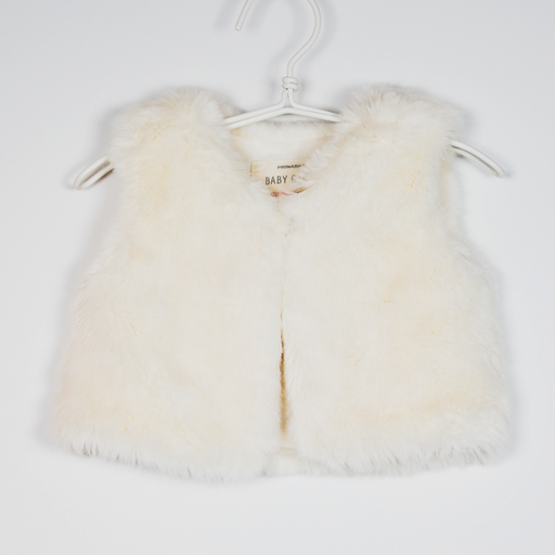 3-6M
Cream Fur Gilet