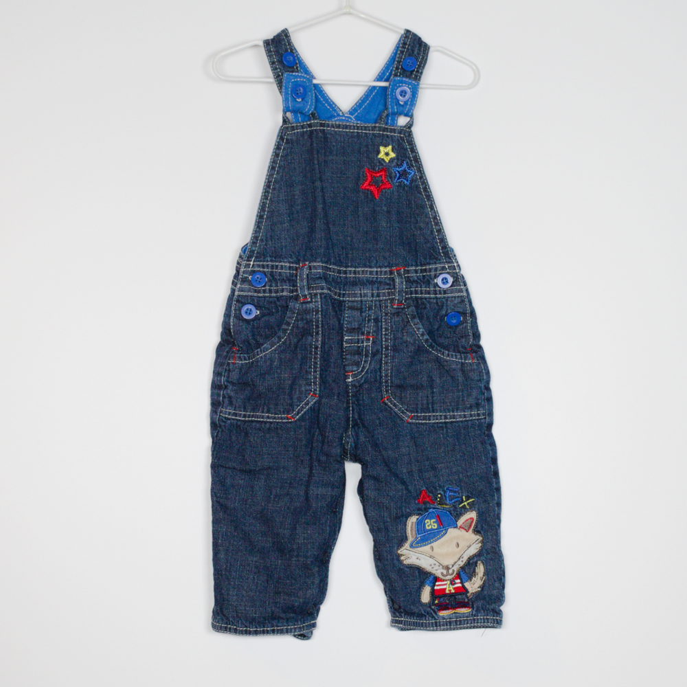 6-9M
Fox Dungarees