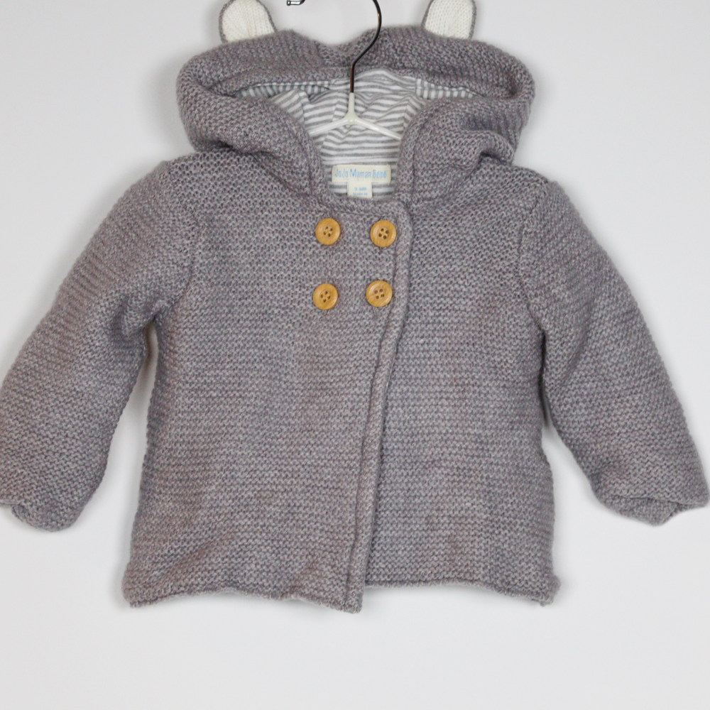 3-6M
Grey Knit Cardi