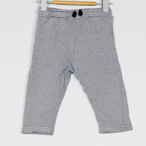 9-12M
Navy/White Striped Pants