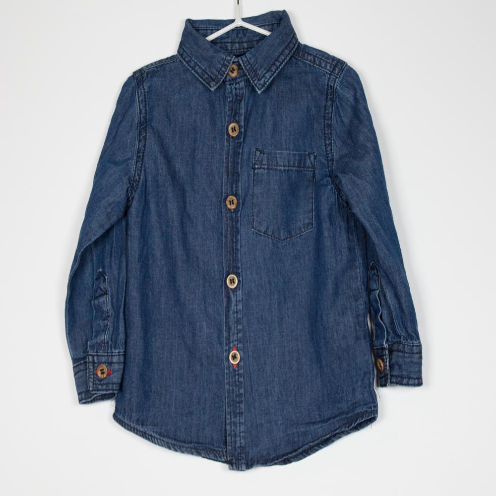 9-12M
Dark Chambray Shirt