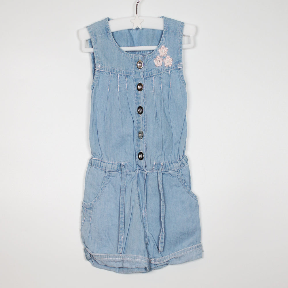 09-12M Light Denim Playsuit